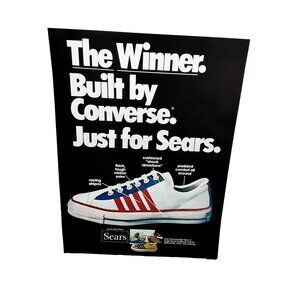 1974 Converse The Winner Shoes for Sears Original Print Ad